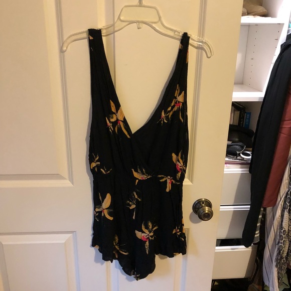 Free people Intimately black floral romper - Picture 4 of 7